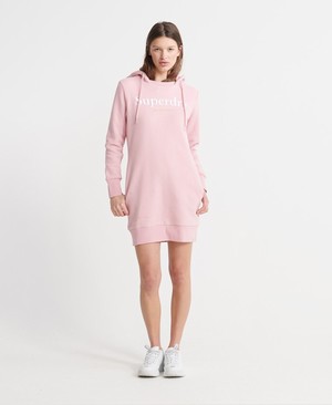 Superdry Harper Hooded Sweat Női Ruhák Rózsaszín | FDMSZ0795